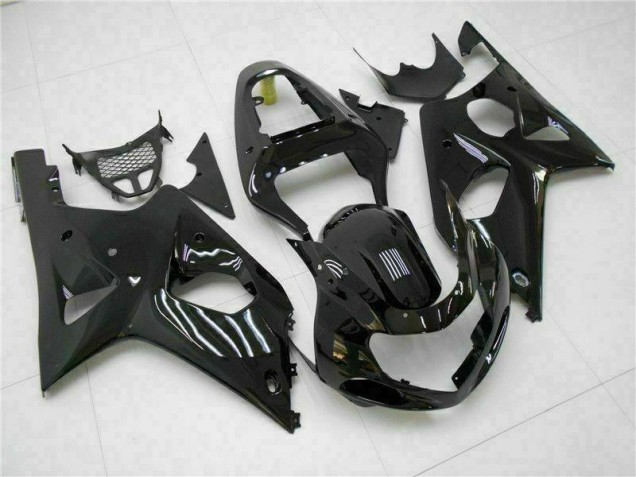 Lucido Nero Carene Moto Suzuki GSXR 1000 K1 2000-2002 Lucido Nero Carene Moto Suzuki GSXR 1000 K1 2000-2002