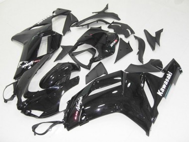 Lucido Nero Kits Carenatura Moto Completa Kawasaki ZX6R 2007-2008