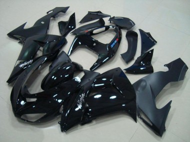 Lucido Nero Nero Opaco Carene Moto Kawasaki ZX10R 2006-2007