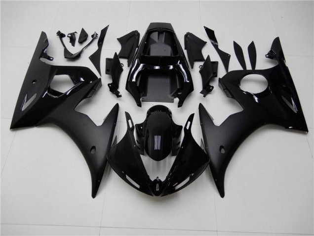 Lucido Nero Opaco Carene Moto Yamaha R6 2003-2005 Lucido Nero Opaco Carene Moto Yamaha R6 2003-2005