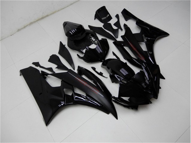 Lucido Nero Opaco Carene Moto Yamaha R6 2006-2007 Lucido Nero Opaco Carene Moto Yamaha R6 2006-2007