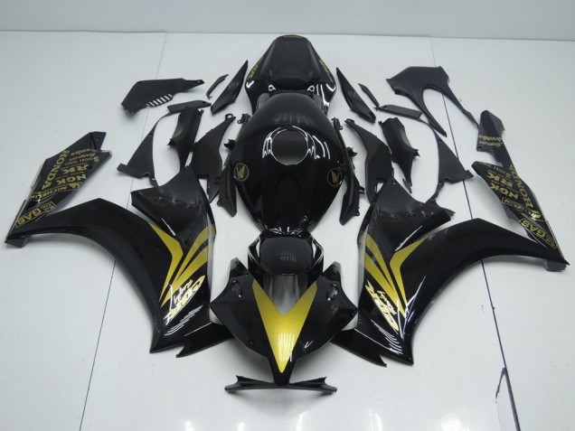 Lucido Nero & Oro Carene Moto Honda CBR 1000 RR 2012-2016 Lucido Nero & Oro Carene Moto Honda CBR 1000 RR 2012-2016