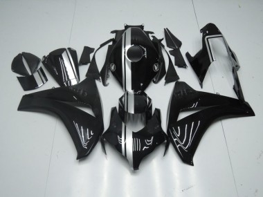 Lucido Nero con Argento Banda Carene Moto Honda CBR 1000 RR 2008-2011