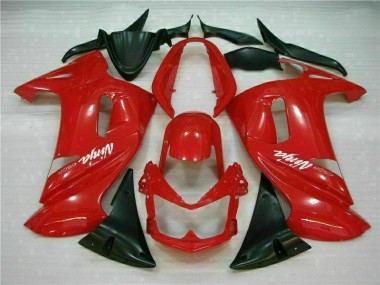 Lucido Rosso Carene Moto Kawasaki EX650 2006-2008