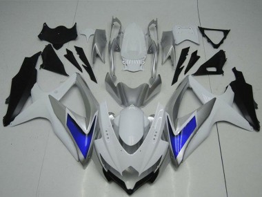 Carene Moto Suzuki GSXR 600/750 2008-2010 - Argento Bianco Blu Nero Economici