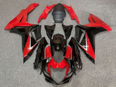 Carena Moto ABS Suzuki GSXR 600 / GSXR 750 2011-2024 - Rosso Nero Lucido Economici