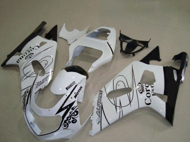 Carena Moto Suzuki GSXR 600 / GSXR 750 2001-2003 - Bianco Nero Corona Alstare Economici