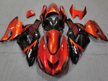 Carena Moto Kawasaki ZX14R 2006-2011 - Rosso Nero Lucido Economici