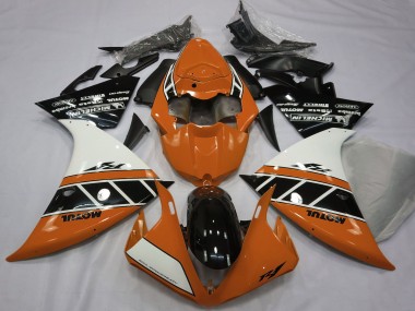 Carena Moto Yamaha R1 2012-2014 - Arancia Bianco Nero Lucido Economici