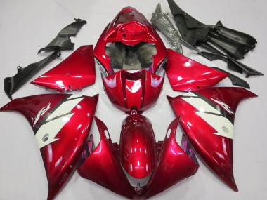 Carena Moto Yamaha R1 2012-2014 - Rosso Bianco Economici