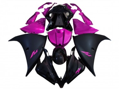 Carena Moto Yamaha R1 2012-2014 - Nero Lucido Nero Opaco Rosa Economici