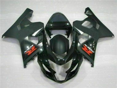 Carene Moto Suzuki GSXR 600/750 2004-2005 - Nero Lucido Nero Opaco Rosso Decal Economici