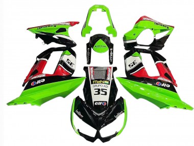 Carena Moto Kawasaki Z1000SX 2010-2016 - Verde Rosso Nero Lucido Elf 35 Economici