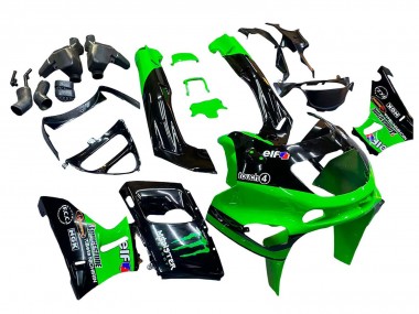 Carena Moto Kawasaki ZZR600 1998-2003 - Verde Nero Mostro Elf Economici