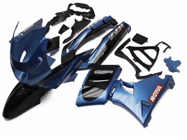 Carena Moto Kawasaki ZZR600 1998-2003 - Blu Nero Rosso Motul Economici