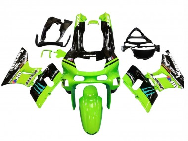 Carena Moto Kawasaki ZZR600 1998-2003 - Verde Nero Lucido Blu Mostro Elf Touch4 Bridgestone Economici