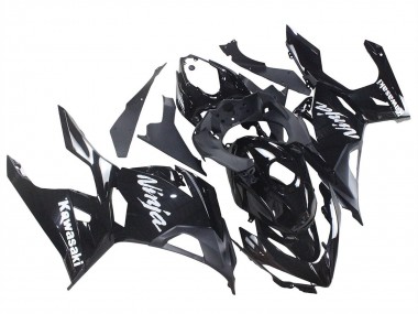 Carena Moto Kawasaki Ninja 400 2018-2024 - Nero Lucido Nero Opaco Bianco Decals Economici