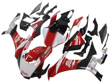 Carena Moto Yamaha YZF 1000 R1 2020-2025 - Bianco Rosso Nero Milwaukee Economici