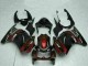 Carene Moto Kawasaki EX250 2008-2012 - Nero Lucido Rosso Bordeaux