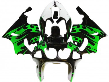 Carena Moto Kawasaki ZX7R 1996-2003 - Verde Nero Lucido Bianco Economici
