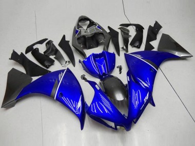 Carene Moto Yamaha YZF R1 2012-2014 - Blu Bianco Nero Lucido Economici