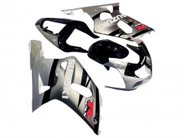 Carena Moto Suzuki GSXR 600 / GSXR 750 2001-2003 - Argento Nero Lucido Rosso Economici