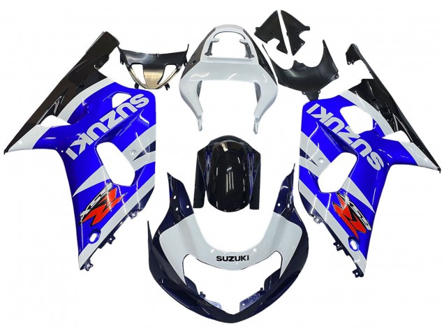 Carena Moto Suzuki GSXR 600 / GSXR 750 2001-2003 - Blu Bianco Nero Lucido Rosso