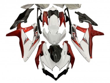 Carena Moto Suzuki GSXR 600 / GSXR 750 2008-2010 - Bianco Arancia Nero Lucido Economici
