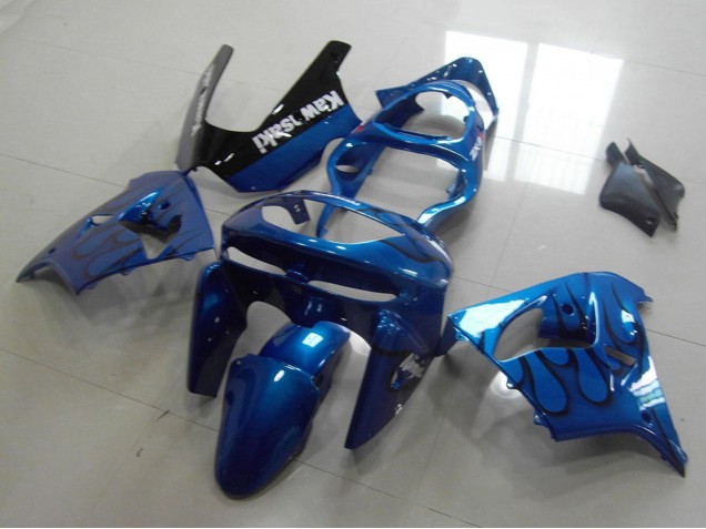 Carene Moto Kawasaki ZX9R 1998-1999 - Blu Nero Fiamma