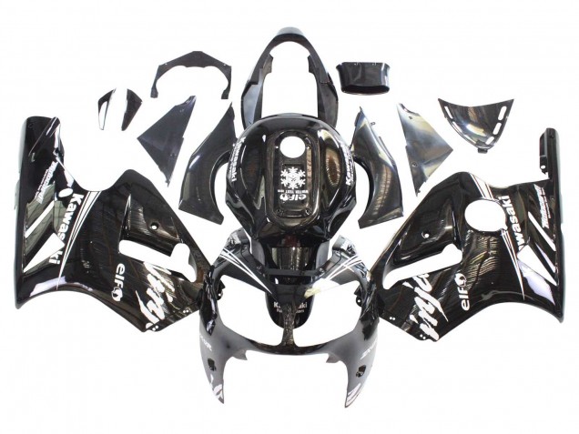 Carena Moto Kawasaki ZX12R 2000-2001 - Nero Lucido Bianco Elf Nevicare