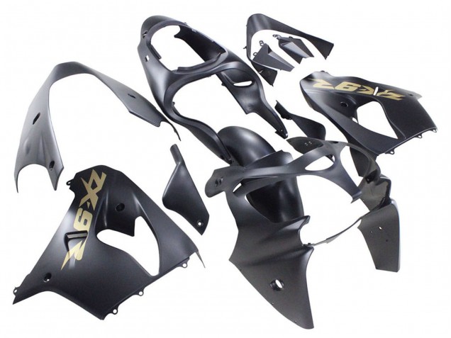 Carena Moto Kawasaki ZX9R 2000-2001 - Nero Opaco Oro