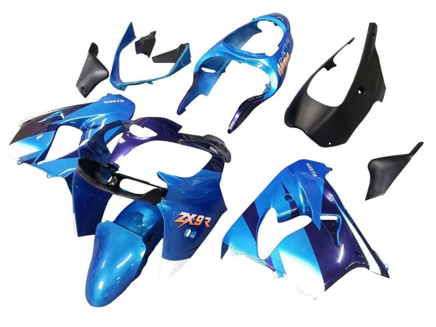 Carena Moto Kawasaki ZX9R 2000-2001 - Blu Nero