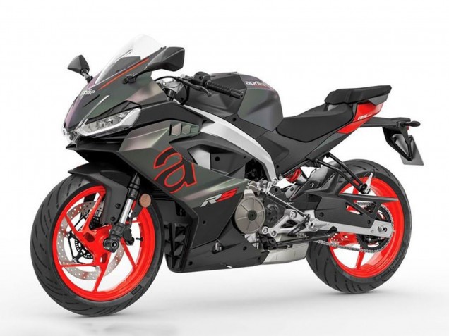 Carena Moto Aprilia RS457 2024-2025 - Nero Opaco Grigio Rosso