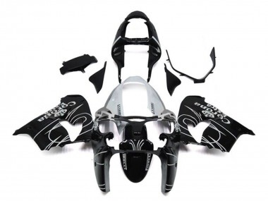 Carena Moto Kawasaki ZX9R 2002-2003 - Nero Lucido Bianco Corona Extra Economici