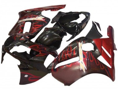 Carena Moto Kawasaki ZX12R 2000-2001 - Nero Lucido Rosso Fiamma Economici