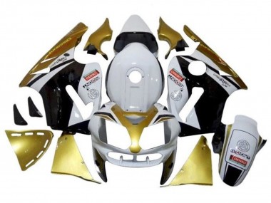 Carena Moto Kawasaki ZX12R 2000-2001 - Bianco Oro Nero Economici