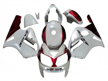 Carena Moto Kawasaki ZX12R 2000-2001 - Bianco Argento Rosso Nero Economici