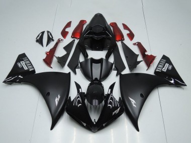 Carene Moto Yamaha YZF R1 2012-2014 - Nero Lucido Nero Opaco Rosso Economici
