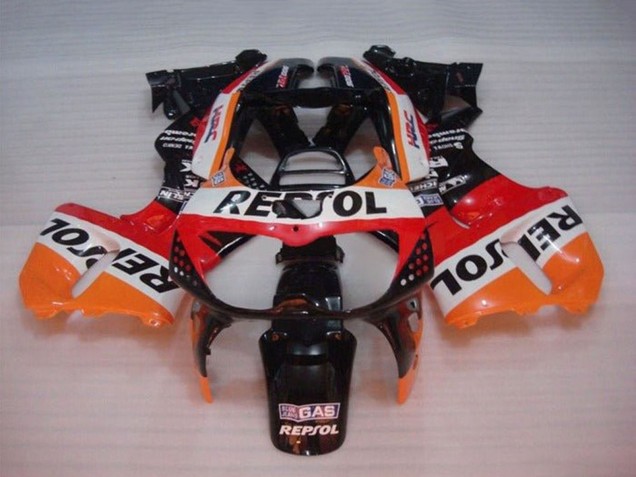 Carena Moto Honda CBR900RR 893 1994-1995 - Arancia Bianco Rosso Nero Lucido Repsol