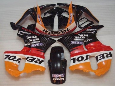 Carena Moto Honda CBR900RR 893 1996-1997 - Arancia Bianco Rosso Nero Lucido Repsol Economici