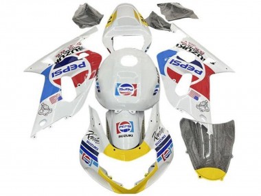 Carena Moto Suzuki GSXR 600 / GSXR 750 2001-2003 - Bianco Blu Rosso Giallo Pepsi Economici