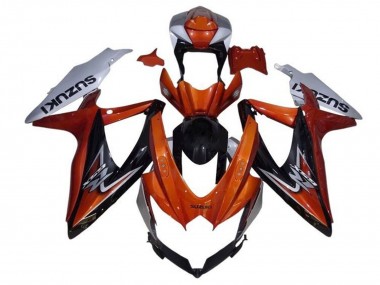 Carena Moto Suzuki GSXR 600 / GSXR 750 2008-2010 - Argento Arancia Nero Lucido Economici