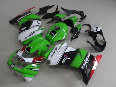Carene Moto Kawasaki ZX250R 2008-2012 - Bianco Verde Nero Rosso Elf Economici
