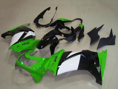 Carene Moto Kawasaki ZX250R 2008-2012 - Verde Bianco Nero Lucido Economici