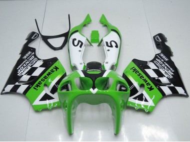 Carene Moto Kawasaki ZX7R 1996-2003 - Verde Bianco Nero 5 Economici