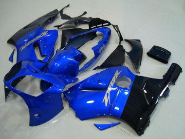 Carene Moto Kawasaki ZX12R 2000-2001 - Blu Nero Lucido Economici