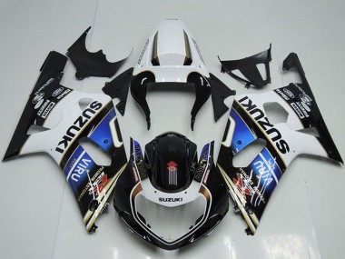 Carene Moto Suzuki GSXR 750 2001-2003 - Bianco Blu Nero Lucido Viru Economici