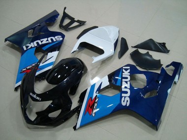 Carene Moto Suzuki GSXR 750 2004-2005 - Bianco Blu Nero Lucido Economici