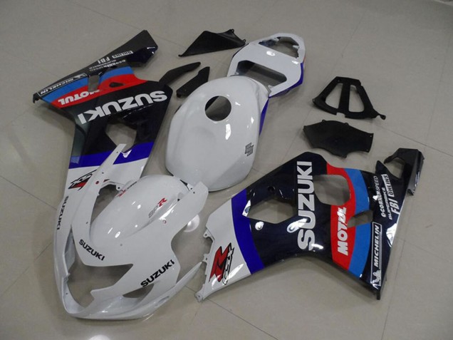 Carene Moto Suzuki GSXR 750 2004-2005 - Bianco Blu Rosso Nero Motul