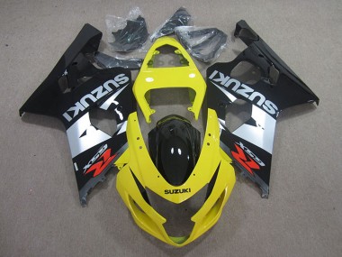 Carene Moto Suzuki GSXR 750 2004-2005 - Giallo Argento Nero Economici